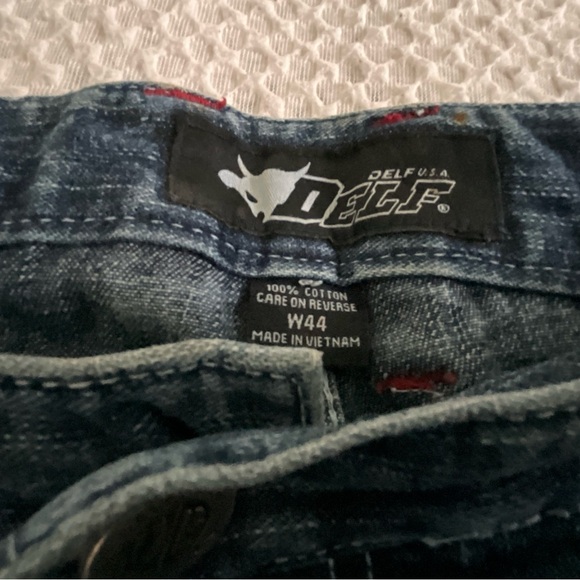 Men's Lot of 5 Size 44, Savage, Wrangler, Izod, Delf, Faded Glory Jean Shorts - Picture 9 of 10